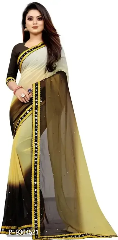 Beautiful Art Silk Saree With Blouse Piece-thumb0