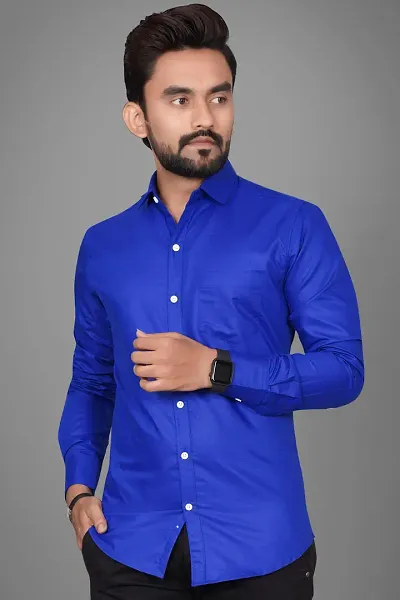 Stylish Fancy Blend Long Sleeves Casual Shirts For Men