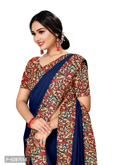 Stylish Art Silk Orange Bandhej Print Saree With Blouse Piece For Women-thumb2