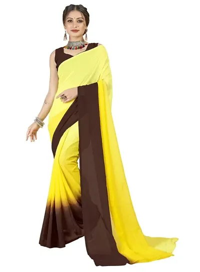 Trendy Bollywood Style Georgette Sarees with Blouse piece