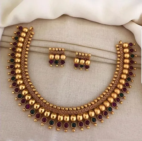 Brass Necklace Set for Women