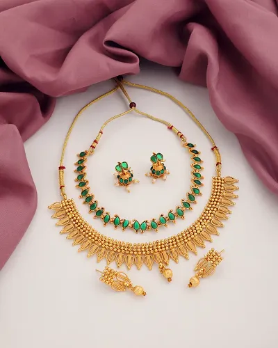 Stylish Brass Jewellery Set For Women