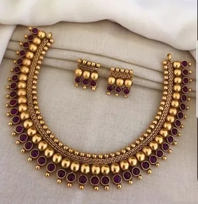 Brass Necklace Set for Women