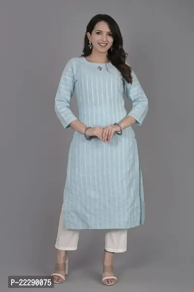 Stylish Women Cotton Kurta Pack of 1-thumb0