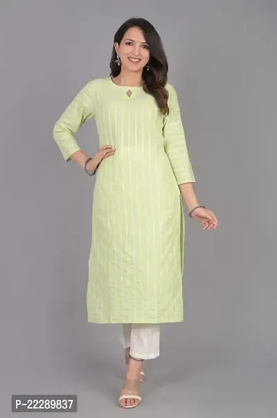 Stylish Women Cotton Kurta Pack of 1-thumb0