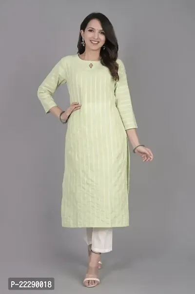 Stylish Women Cotton Kurta Pack of 1-thumb0