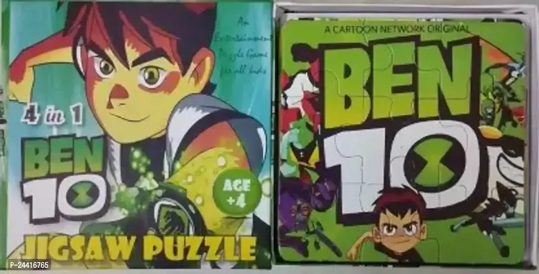 Kidzo Corner Ben 10 Jigsaw 4 in 1 Puzzle for Kids(36 Pieces)