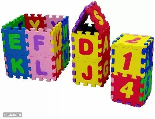 Kidzo Corner Alphanumeric Interlocking Puzzle Mat For Kids(36 Pieces)-thumb0