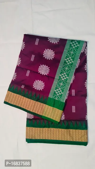 Classic Art Silk Printed Saree with Blouse piece