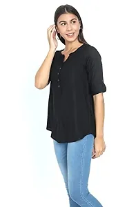 IGYNE Womens Solid Rayon Shirt-thumb2