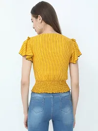 IGYNE Ladies Crop Top Yellow-thumb4