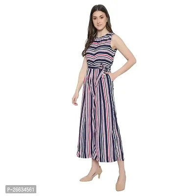 Stylish Crepe Printed Basic Jumpsuit For Women-thumb4