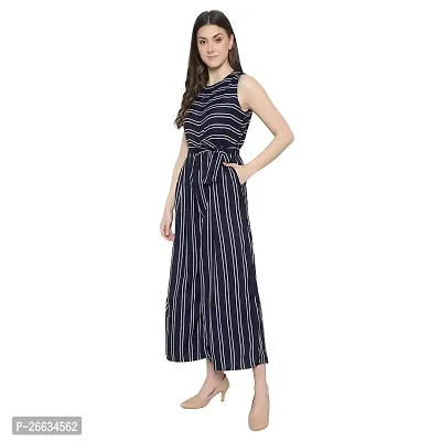 Stylish Crepe Printed Basic Jumpsuit For Women-thumb4