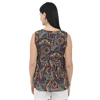 Round Neck Sleeveless Peplum Top-thumb2