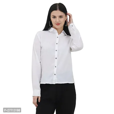 Collared and Cuffed Italian Crepe Shirt-thumb0