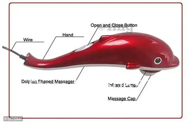 Dolphin Handheld Body Massager for Pain Relief with Powerful Vibration-thumb3