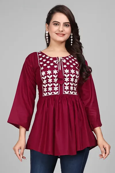 Trendy Embroidered Top for Women