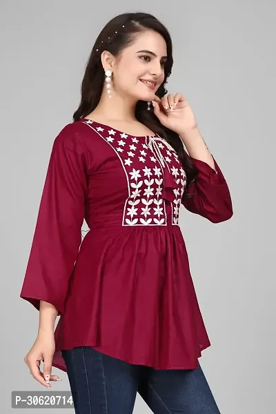 Trendy Embroidered Top for Women-thumb2