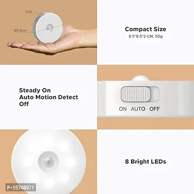 Shangar Motion Sensor Lights Wireless Body LED Night Light USB Rechargeable for Hallway, Wardrobe, Bedroom, Bathroom, Kitchen, Basement, Cupboard, Garage-thumb2