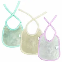 KIDS AND BEBS Baby Feeding Bibs, Bibs for New Born Baby, Baby Bibs, Cotton Bibs for Babies, Bibs for Baby Boy/Girl, Feather Soft Bib, Snap Button Closure (RABBIT)-thumb1