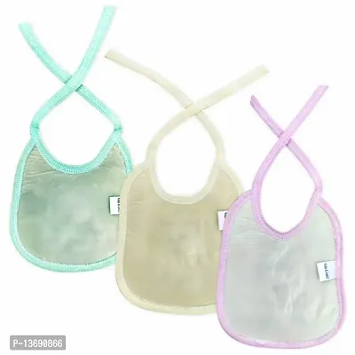 KIDS AND BEBS Baby Feeding Bibs, Bibs for New Born Baby, Baby Bibs, Cotton Bibs for Babies, Bibs for Baby Boy/Girl, Feather Soft Bib, Snap Button Closure (RABBIT)-thumb2