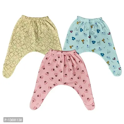 Kids and BEBS (Random) Color Cotton Pyjama/Legging- Regular Fit Pants/Pajama Track Pants with Rib for Unisex Kids Boys and Girls (6-9 Months)