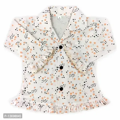 KIDS & BEBS? Summer body suit dress for baby girls soft and pure cotton suitable for summer (5-6 Years, Orange)-thumb3