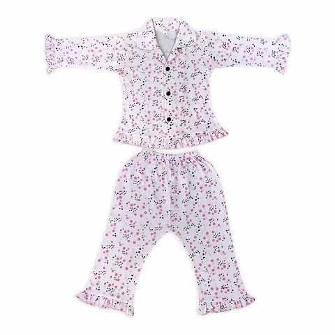 KIDS & BEBS Baby Boys & Girls 100% Night Suit Sets Shirts and Pyjama Set-Pack of 1 (2-3 Years)