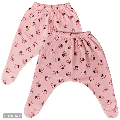 Roll Over Image to Zoom in Kids and BEBS (Random) Color Cotton Pyjama/Legging- Regular Fit Pants/Pajama Track Pants with Rib for Unisex Kids Boys and Girls (9-12 Months)-thumb3