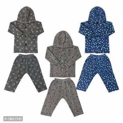 KIDS  BEBS Thermal cap set for new born baby boy and baby girls pack of 3