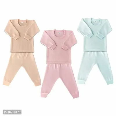 KIDS  BEBS Warm Thermal Winter Wear for new born baby boy and baby girls pack of 3-thumb0