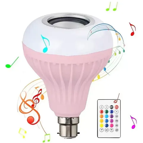 12 W Led Wireless Light Bulb With Speaker Bluetooth Enabled Rgb Music Light Colour Changing Remote Control Access B22 Holder Home Office Party Bedroom Living Room Deacute;cor (Pack 1 Rgb)