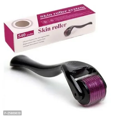 Derma roller for Face Acne Scars, Skin Ageing  Hair Regrowth, 540 Titanium Micro Needle (0.5mm)