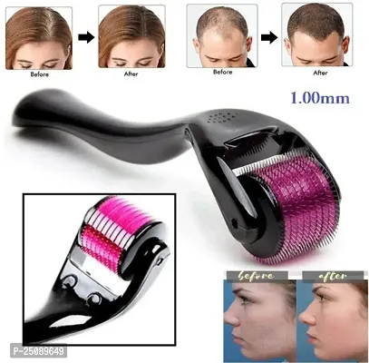 Derma roller for Face Acne Scars, Skin Ageing  Hair Regrowth, 540 Titanium Micro Needle (0.5mm)-thumb0