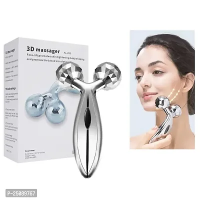 Roller for Puffiness, Anti-Ageing, Blood Circulation  Pain Relief  Skin Lifting 3D Face Massager For Face, Neck  Body