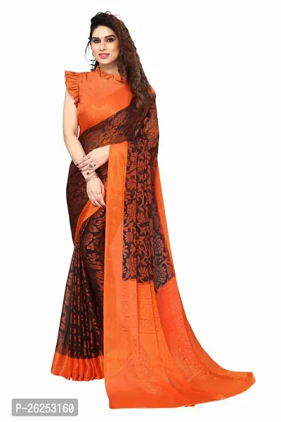 Elegant Black Cotton Silk Saree with Blouse piece