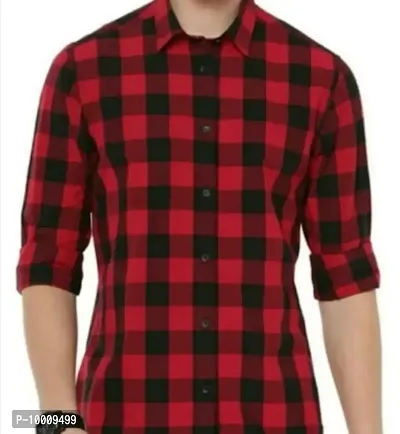 Reliable Multicoloured Cotton Checked Long Sleeves Casual Shirts For Men-thumb0