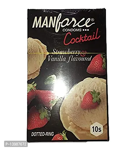 Manforce 1 SET 10 PCS STRAWBERRY  VANILLA CONDOM