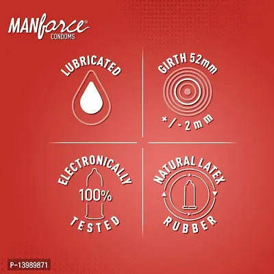 Manforce SUPER LITCHI FLAVOR CONDOM WITH 1500 DOTS LIKE AS EXTRA DOTTED CONDOM-thumb3