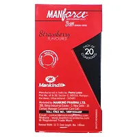 Manforce 3 In One Strawberry Flavoured Condoms (Pack Of 20)-thumb3