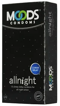 Moods Allnight Climax Delay Condoms (12) (Pack of 1)-thumb1