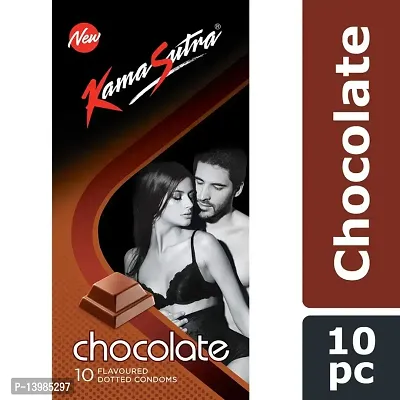 A 'KAMASUTRA' Lubricated Condoms Tan Colored Chocolate Flavour Condom Made of Natural Rubber Latex For Men(2 Pack Of 20 Condom)-thumb3