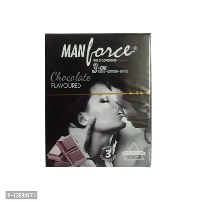 Manforce Chocolate condoms - 3 pieces packs (5)