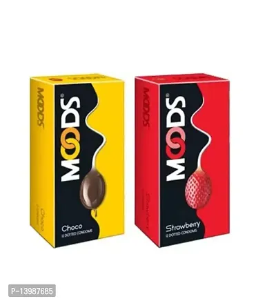 Moods Condom Combo Choco+Strawberry 12's (Set of 2)