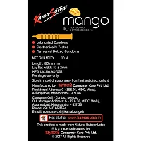 KamaSutra Mango Flavoured Dotted Condoms for Men 10 Count-thumb3