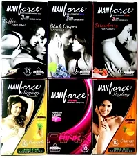 Manforce Condoms For Mens- Extra Dotted Extra Pleasure- Mixed Flavours- (10 * 6)-thumb1