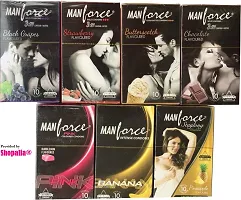 Manforce Condoms For Mens- Extra Dotted Extra Pleasure- Mixed Flavours- (10 * 6)-thumb2