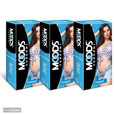 Moods Dotted Condom - 10 Pieces (Pack Of 3)