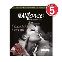 Manforce Chocolate condoms - 3 pieces packs (5)-thumb3