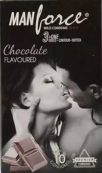 MANFORCE CHOCALATE Condom (10 Sheets)-thumb1